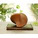 Handmade oak wood femisphere sculpture for sale